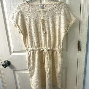 She and sky NWT cream dress size large